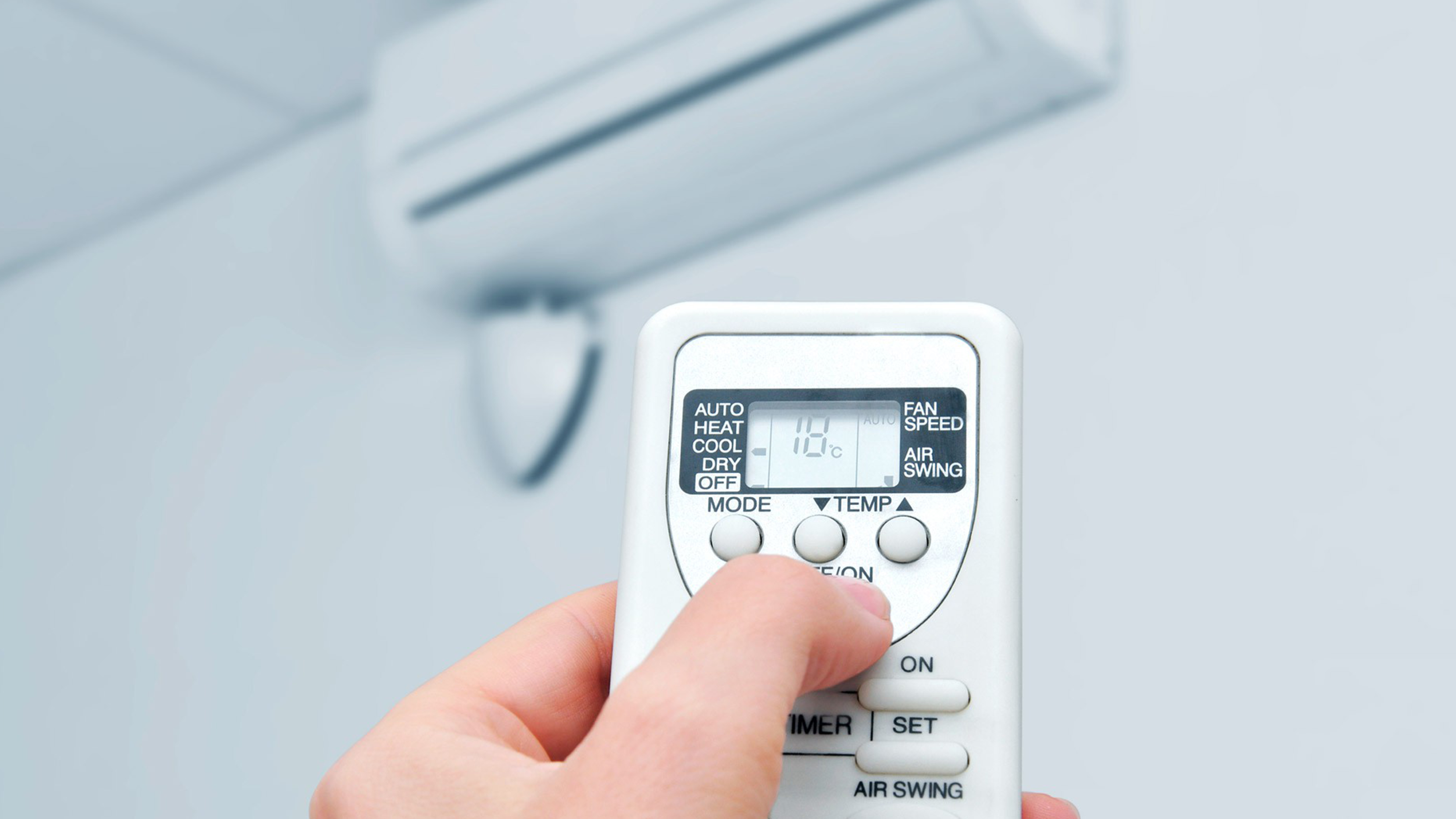 Quais as principais funções do controle remoto do ar condicionado?